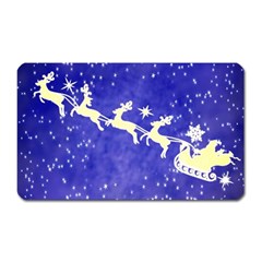 Santa-claus-with-reindeer Magnet (rectangular) by nateshop