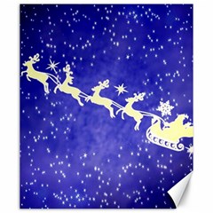 Santa-claus-with-reindeer Canvas 20  X 24  by nateshop