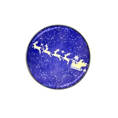 Santa-claus-with-reindeer Hat Clip Ball Marker (4 Pack) by nateshop