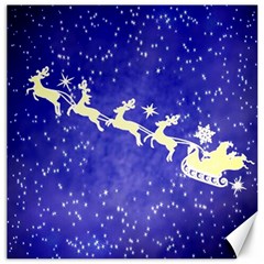 Santa-claus-with-reindeer Canvas 20  X 20  by nateshop