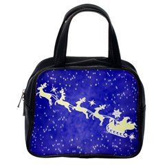 Santa-claus-with-reindeer Classic Handbag (one Side) by nateshop