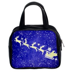 Santa-claus-with-reindeer Classic Handbag (two Sides) by nateshop