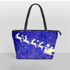 Santa-claus-with-reindeer Classic Shoulder Handbag by nateshop