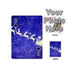 Santa-claus-with-reindeer Playing Cards 54 Designs (Mini) Front - Spade2