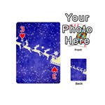 Santa-claus-with-reindeer Playing Cards 54 Designs (Mini) Front - Heart3