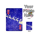 Santa-claus-with-reindeer Playing Cards 54 Designs (Mini) Front - Heart10