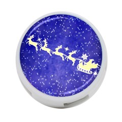 Santa-claus-with-reindeer 4-port Usb Hub (two Sides) by nateshop