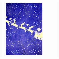 Santa-claus-with-reindeer Large Garden Flag (two Sides) by nateshop