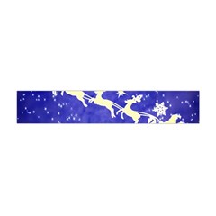 Santa-claus-with-reindeer Flano Scarf (mini) by nateshop