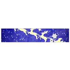 Santa-claus-with-reindeer Small Flano Scarf by nateshop