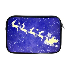 Santa-claus-with-reindeer Apple Macbook Pro 17  Zipper Case by nateshop