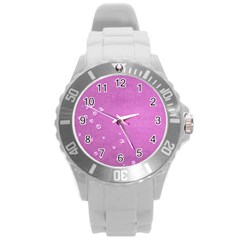 Scrapbooking Round Plastic Sport Watch (l)