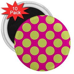 Seamless, Polkadot 3  Magnets (10 Pack)  by nateshop