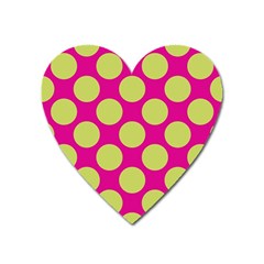 Seamless, Polkadot Heart Magnet by nateshop