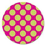 Seamless, Polkadot Magnet 5  (Round) Front