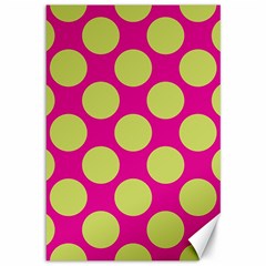 Seamless, Polkadot Canvas 12  X 18  by nateshop