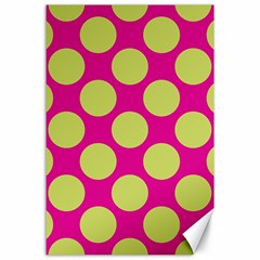 Seamless, Polkadot Canvas 24  X 36  by nateshop