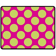 Seamless, Polkadot Fleece Blanket (medium)  by nateshop