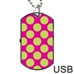 Seamless, Polkadot Dog Tag USB Flash (One Side) Front