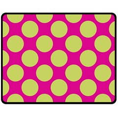 Seamless, Polkadot Double Sided Fleece Blanket (medium)  by nateshop