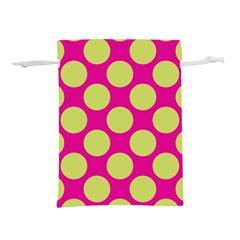 Seamless, Polkadot Lightweight Drawstring Pouch (l) by nateshop