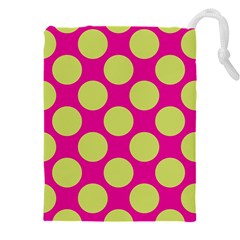 Seamless, Polkadot Drawstring Pouch (5xl) by nateshop