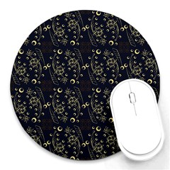 Seamless-pattern 1 Round Mousepads by nateshop