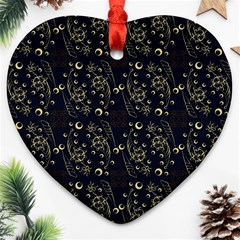 Seamless-pattern 1 Heart Ornament (two Sides) by nateshop