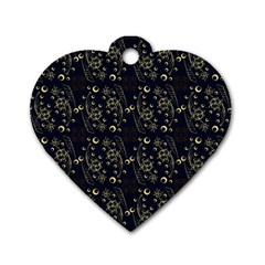 Seamless-pattern 1 Dog Tag Heart (two Sides) by nateshop