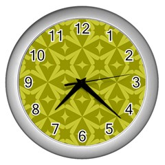 Seamless-pattern Wall Clock (silver) by nateshop