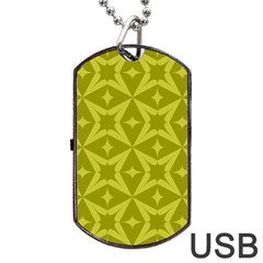 Seamless-pattern Dog Tag Usb Flash (one Side) by nateshop