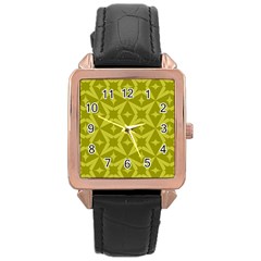 Seamless-pattern Rose Gold Leather Watch  by nateshop