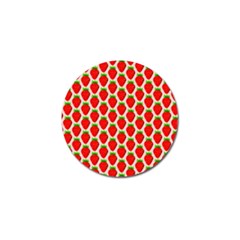 Strawberries Golf Ball Marker by nateshop