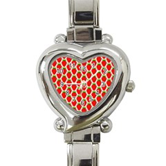 Strawberries Heart Italian Charm Watch by nateshop