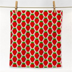 Strawberries Face Towel by nateshop