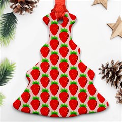 Strawberries Christmas Tree Ornament (two Sides) by nateshop