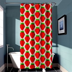 Strawberries Shower Curtain 36  X 72  (stall)  by nateshop