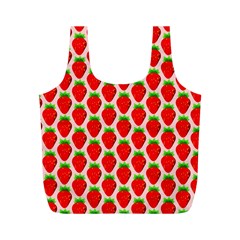 Strawberries Full Print Recycle Bag (M)