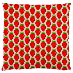 Strawberries Large Flano Cushion Case (Two Sides)