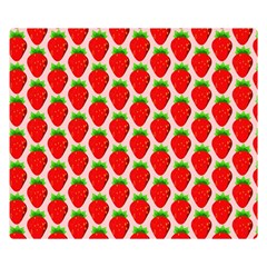 Strawberries Double Sided Flano Blanket (Small) 