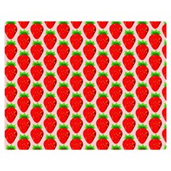 Strawberries Double Sided Flano Blanket (medium)  by nateshop