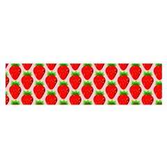 Strawberries Oblong Satin Scarf (16  X 60 ) by nateshop