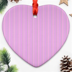 Stripes Heart Ornament (two Sides) by nateshop