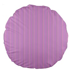 Stripes Large 18  Premium Round Cushions by nateshop