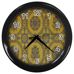 Tapestry Wall Clock (black) by nateshop