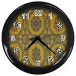 Tapestry Wall Clock (Black) Front