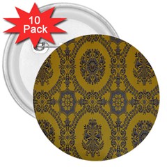 Tapestry 3  Buttons (10 Pack)  by nateshop