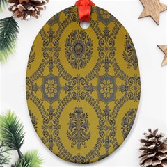 Tapestry Oval Ornament (two Sides) by nateshop