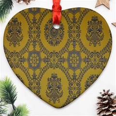 Tapestry Heart Ornament (two Sides) by nateshop