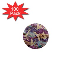 Textile Fabric Pattern 1  Mini Magnets (100 Pack)  by nateshop